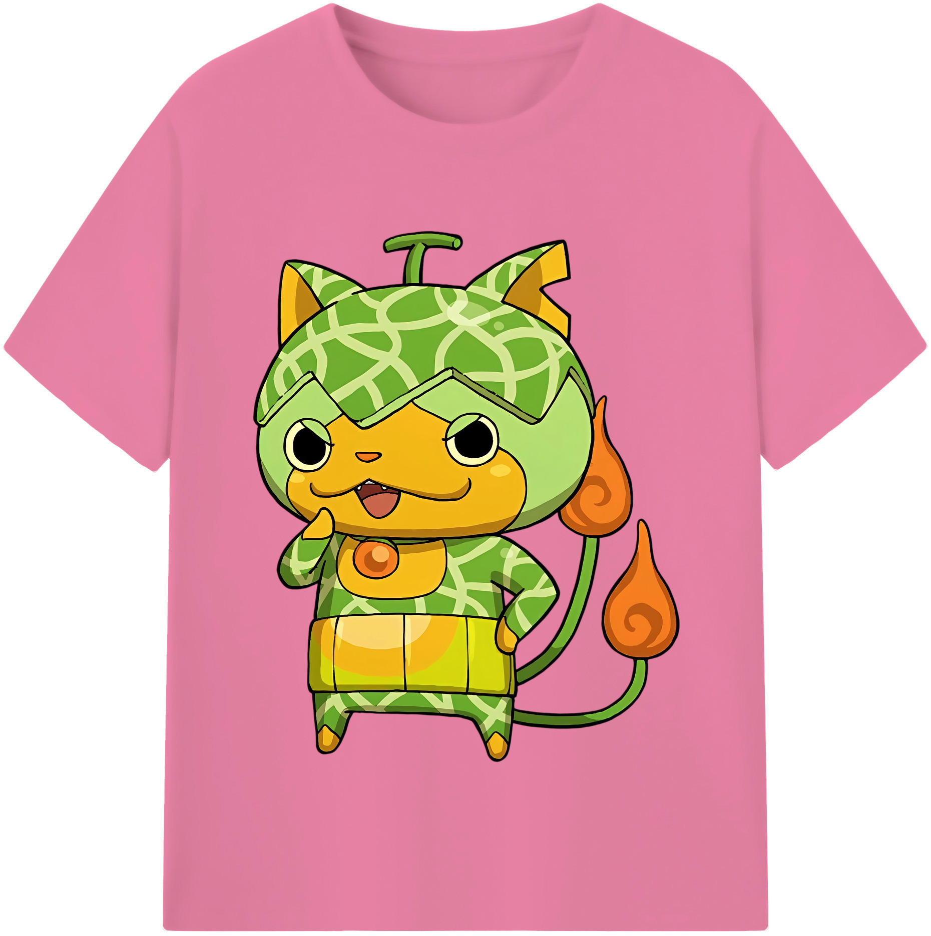 （画像用） 妖怪ウォッチ Yo-kai Watch 綿100％半袖Tシャツ（フロントプリント）